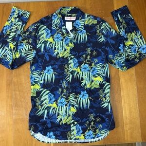 Orlebar Brown Giles Islet Night Iris Long Sleeve Linen - NWT